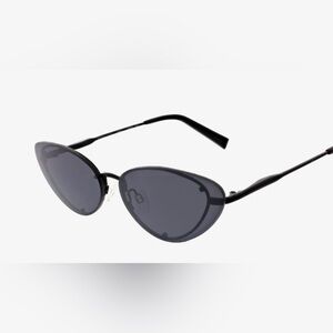 Kendall + Kylie Trinity Sunglasses, Black/ Grey Frame